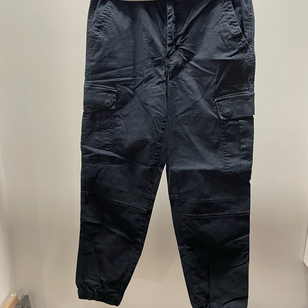 Women's Black Cargo Jogger Pants